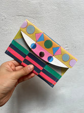 Load image into Gallery viewer, Small Leather wallet - Handpainted - Multicolor
