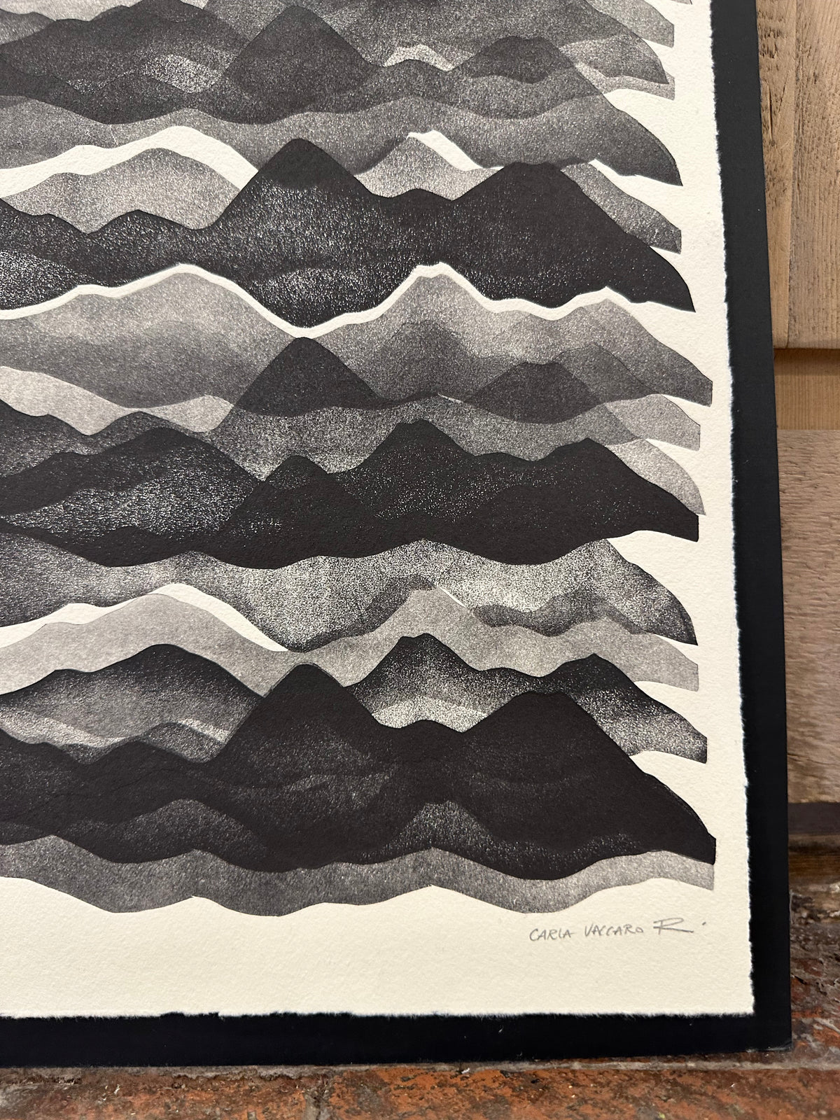 Cordillera - Lino Print 21” x 12”