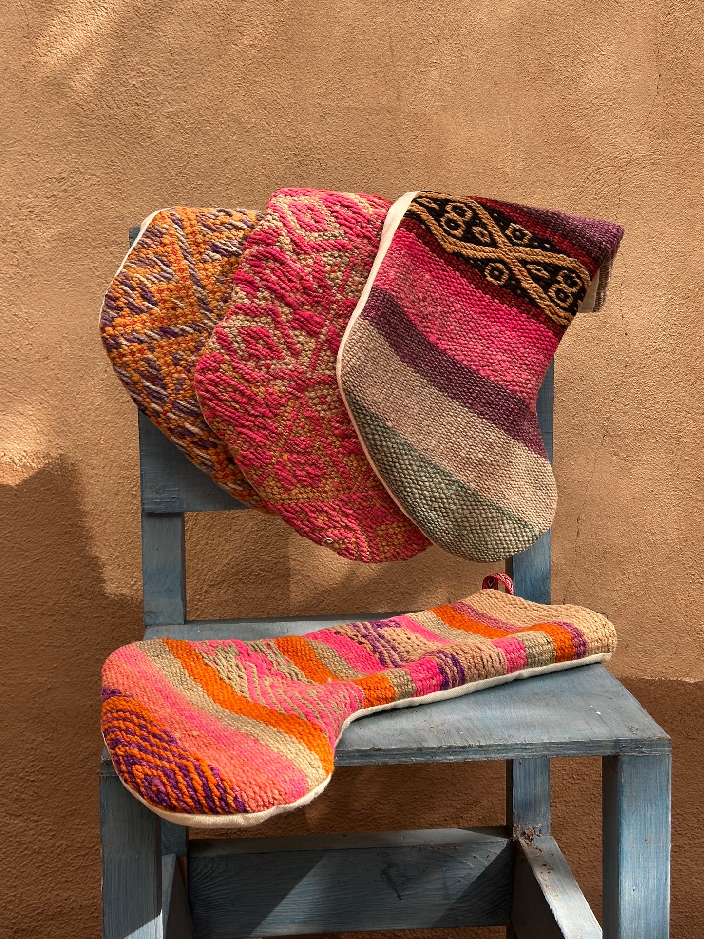 Stockings - solid color back - upcycled Andean Textiles