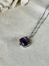 Load image into Gallery viewer, Amethyst &amp; Sterling Silver ~ Sunset Necklace
