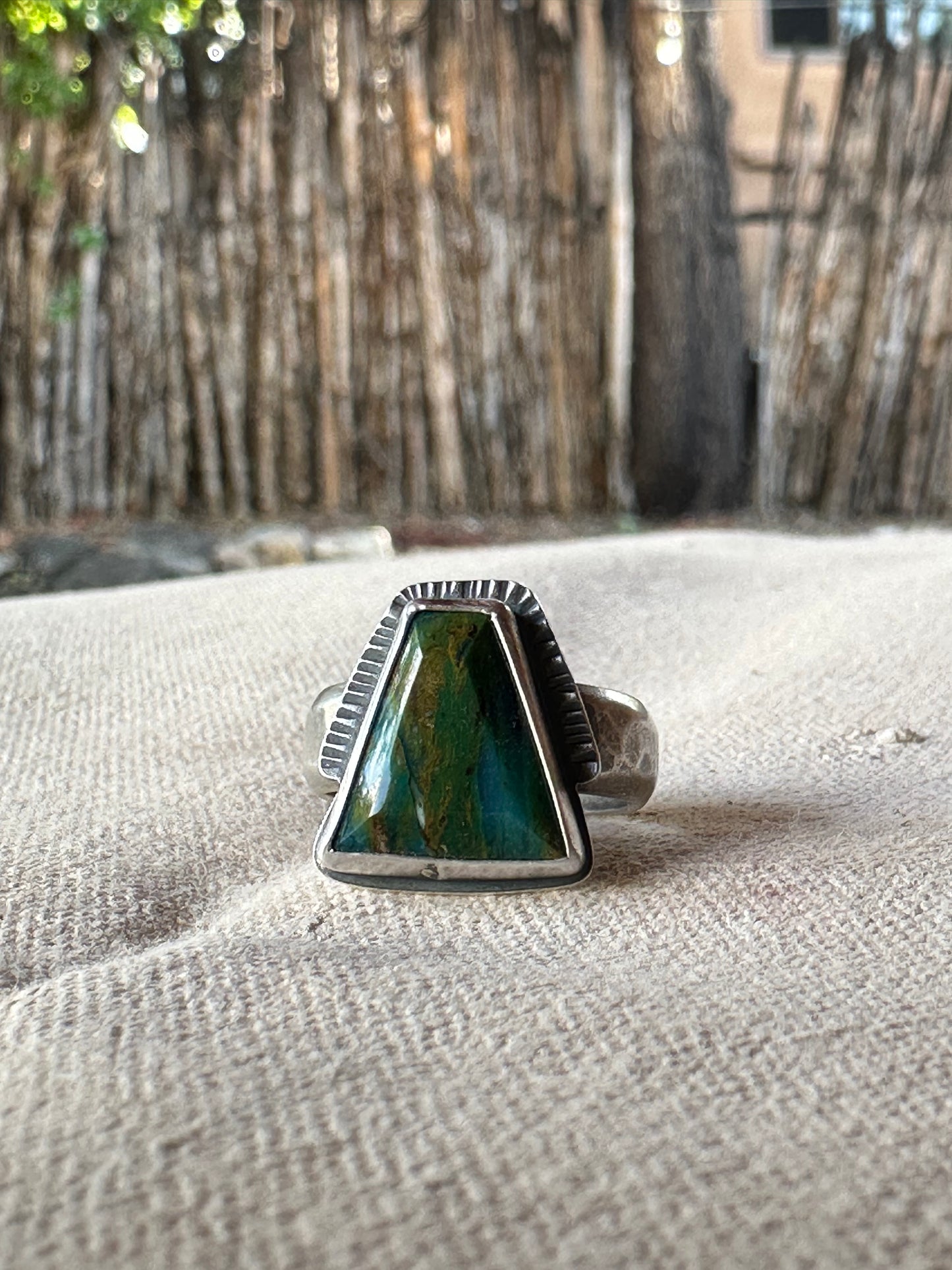 Andean Opal - Sterling silver statement ring - 8