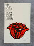 Soy Libertad - Lino Print 6” x 4”