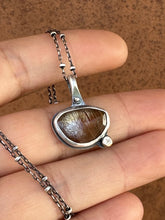 Load image into Gallery viewer, Red Rutilated Quartz &amp; Sterling Silver ~ Necklace
