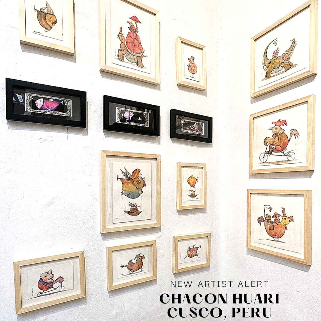 Small Migrantes - Original illustrations - 6 x 8 framed