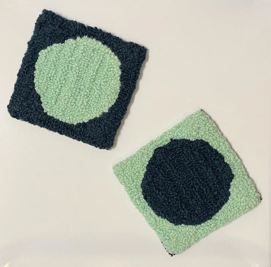 Coasters - foam & navy