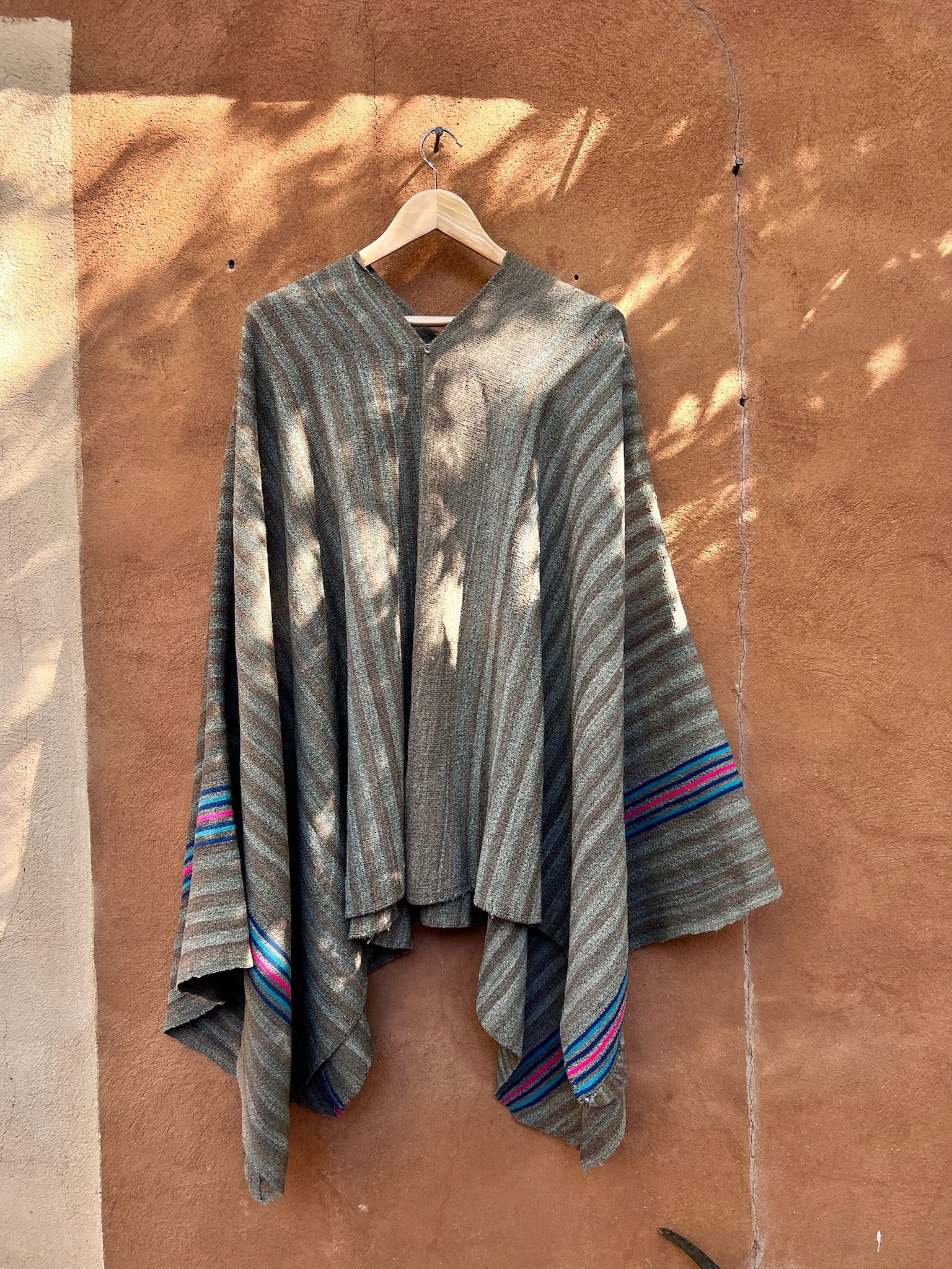 Antique Andean Poncho ~ Sheep Wool – Cielo Handcrafted