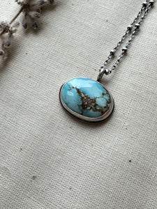 Golden Hill Turquoise ~ Sterling Silver Necklace
