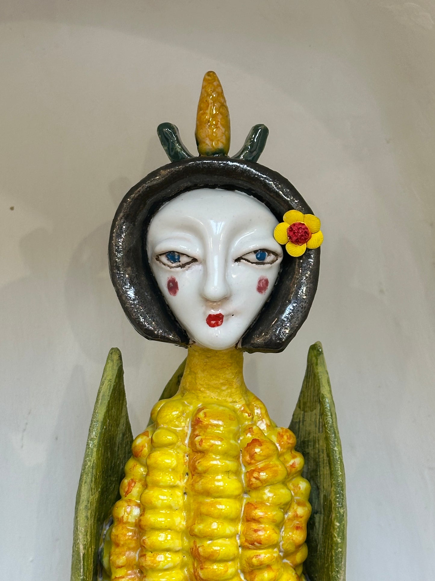 Corn Lady ~ Señora Maiz ~ Ceramic Sculpture