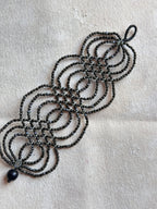 Bracelet Ikish - charcoal ~ Amazonian Seeds