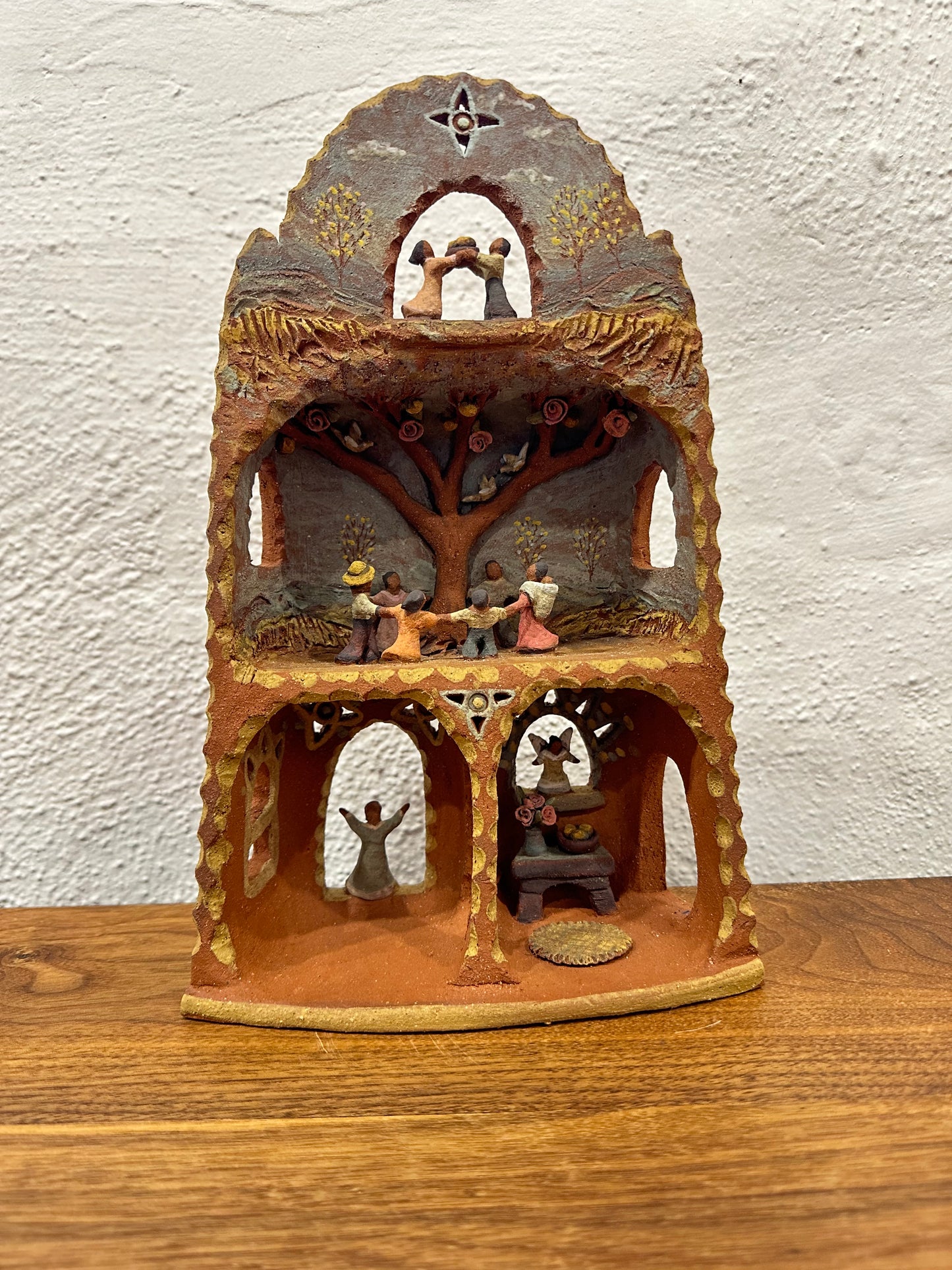 Family Time Altar - Clay Sculptural Piece