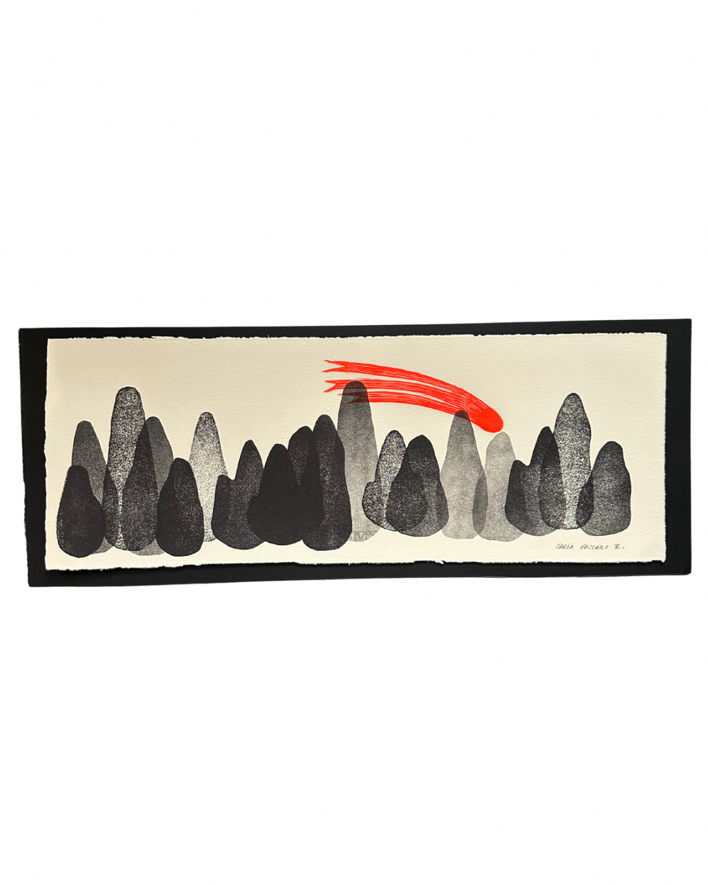 Serie Paraiso Andino - Lino Print 8” x 21”