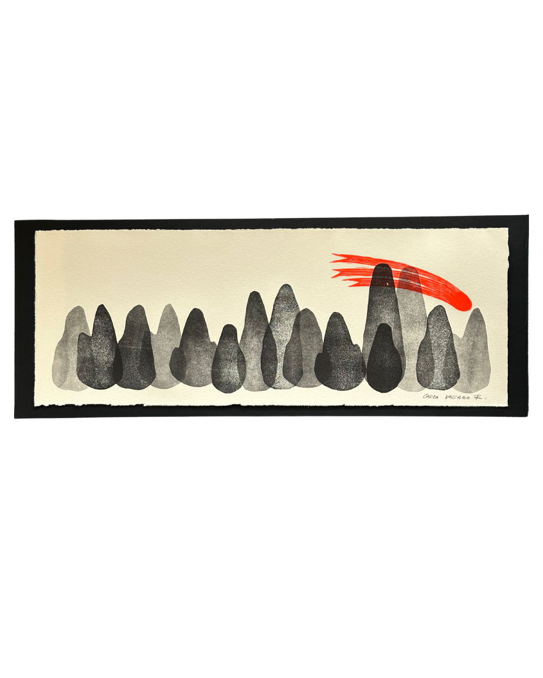 Serie Paraiso Andino - Lino Print 8” x 21”