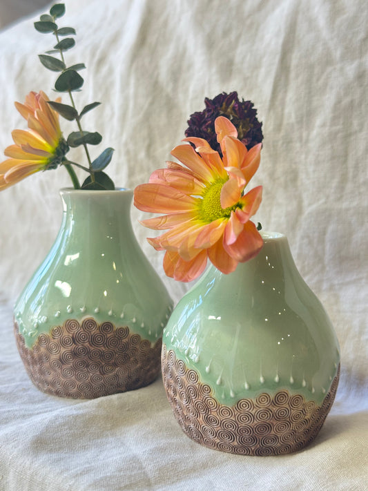 Sunrise Bud Vase ~ Green