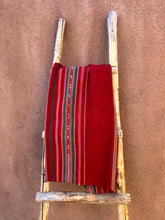 Load image into Gallery viewer, Antique Aguayo Blanket - red cochinilla ~ Andean textiles
