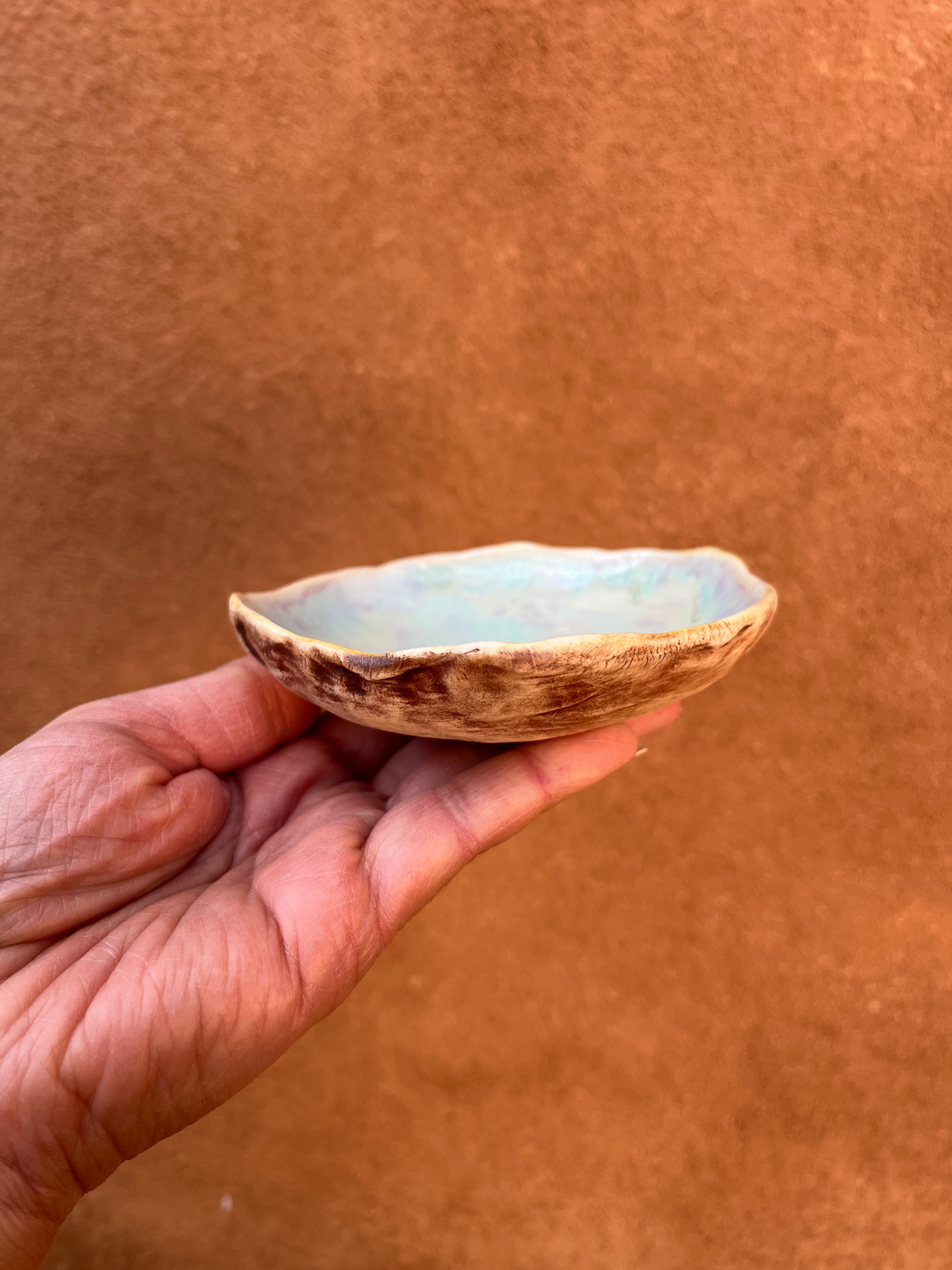 Geo dish - Seafoam- 3 sizes