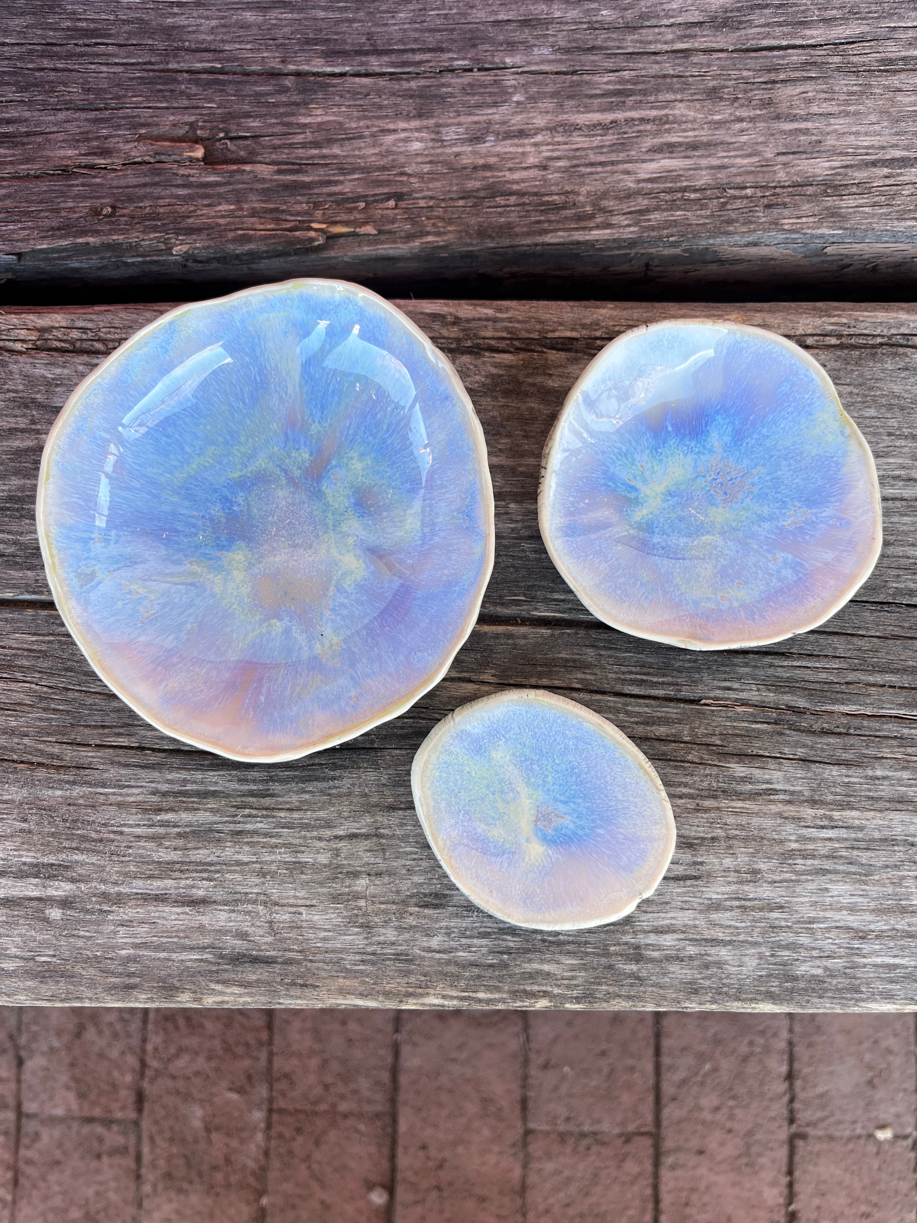 Geo dish - Blue - 3 sizes