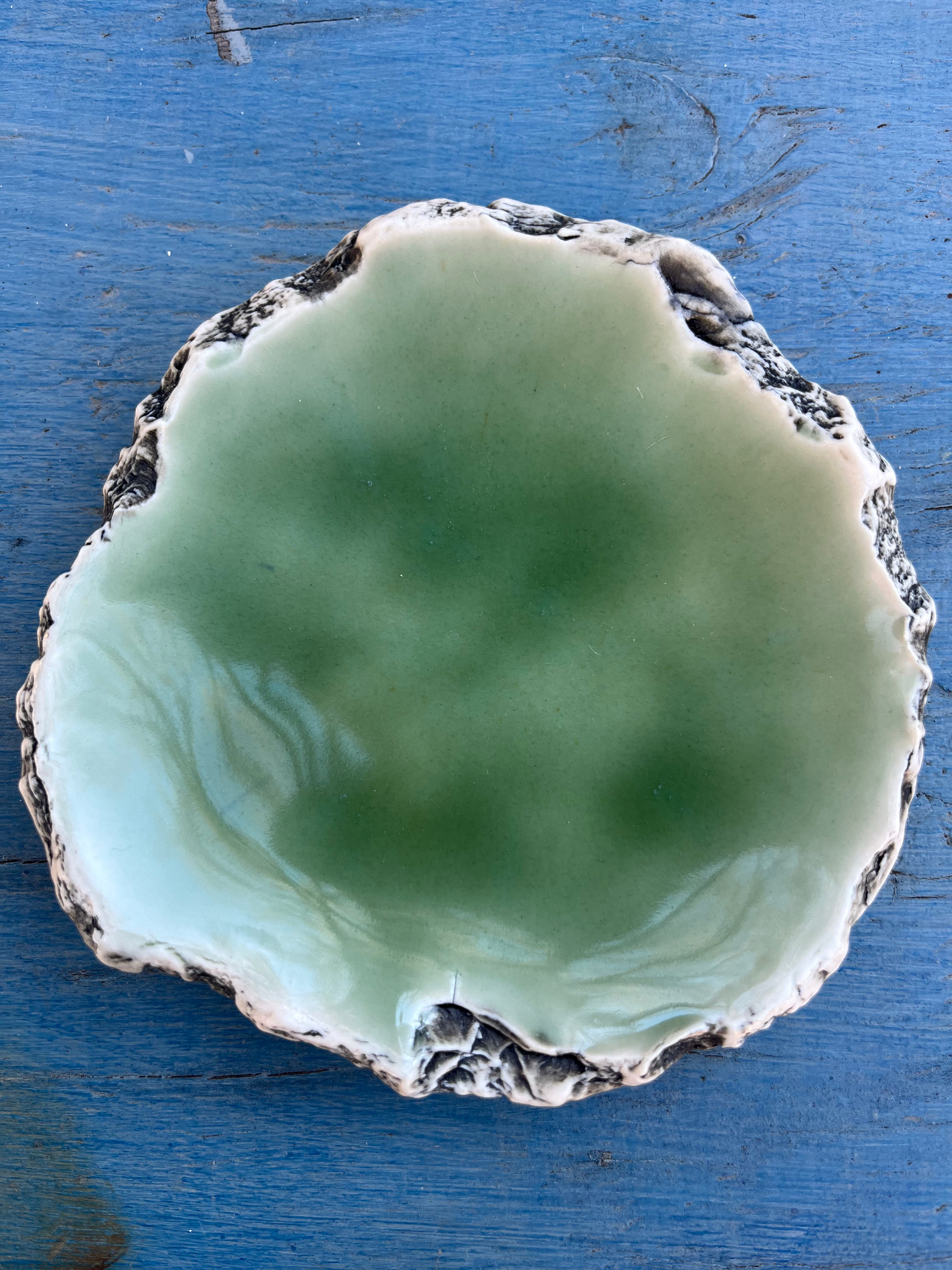 Torn Edge Dish - Green - 3 sizes