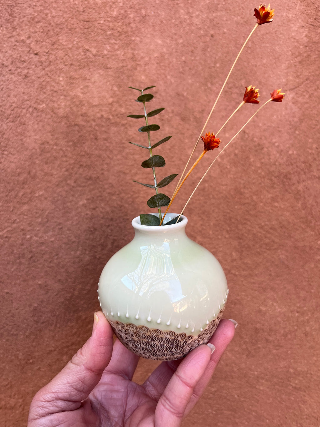 Sunrise Bud Vase - Mint