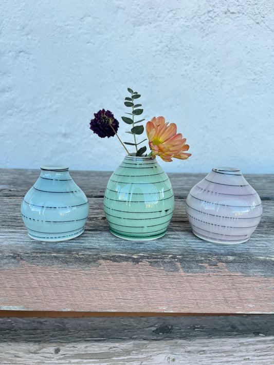 Stripe Bud Vases