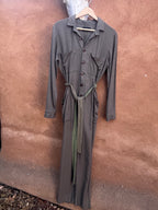 Green Jumpsuit - Linen
