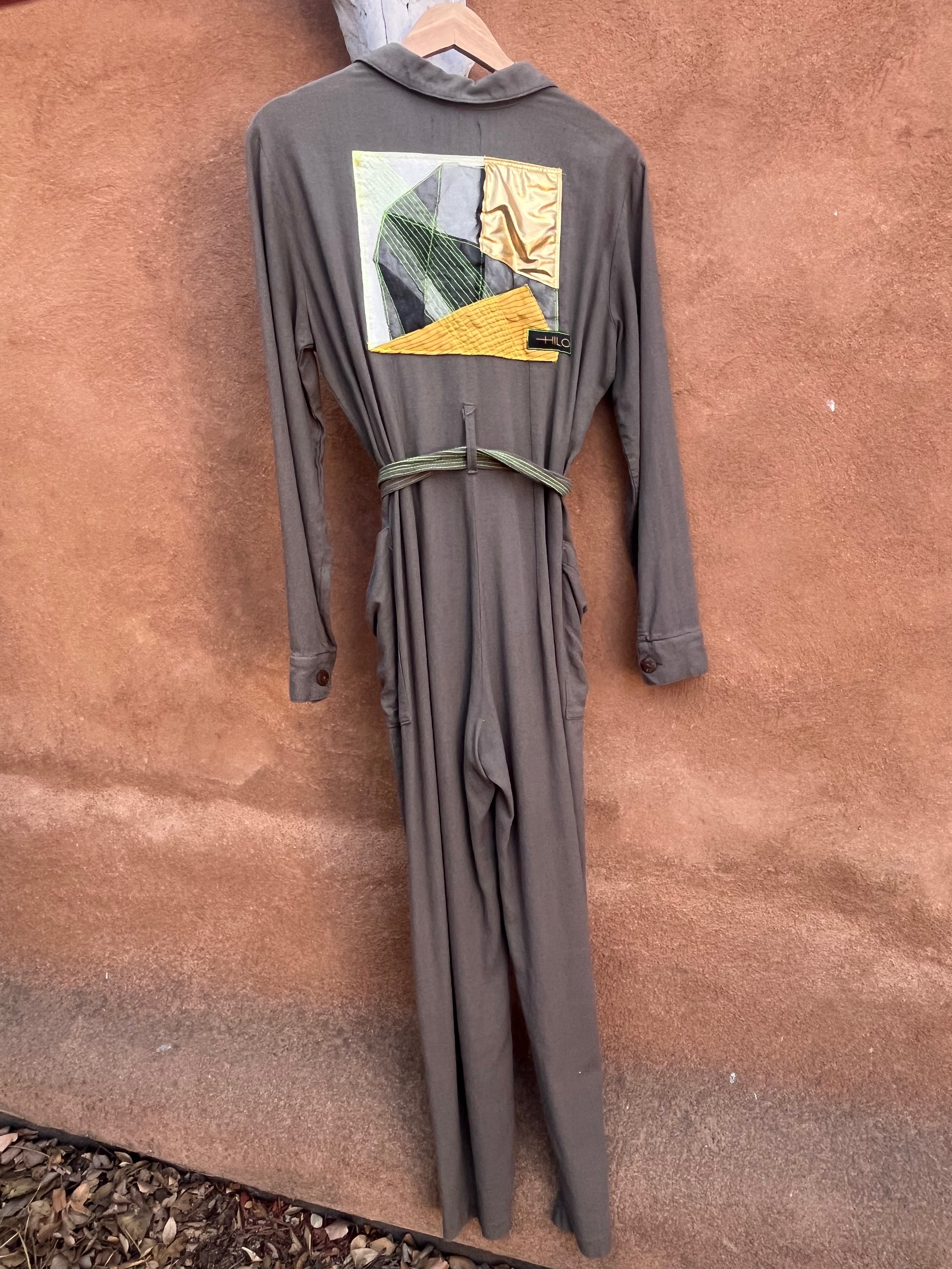 Green Jumpsuit - Linen