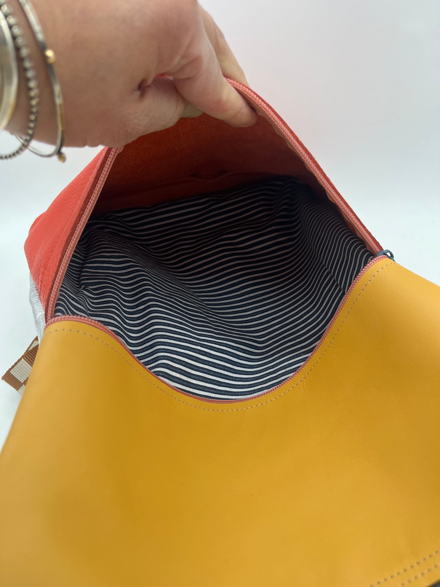 Leather Backpack - Multicolor