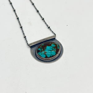Tyrone Turquoise Solitaire Necklace