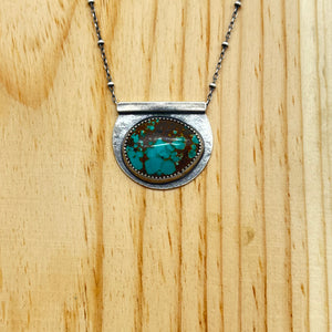 Tyrone Turquoise Solitaire Necklace