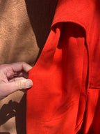 Wrap Jumpsuit - Orange linen