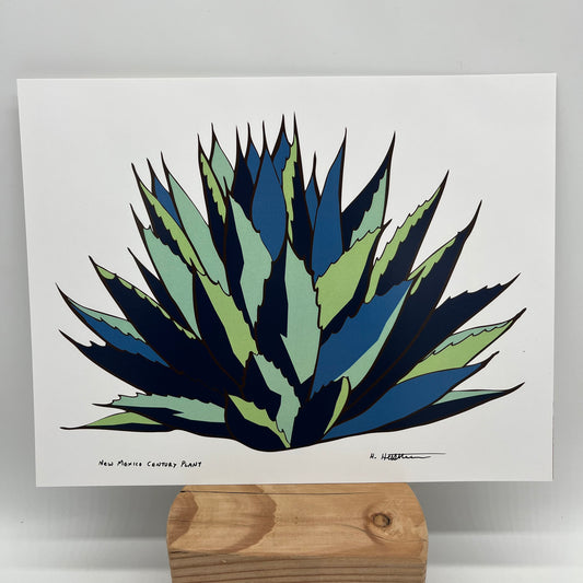 New Mexico Century Plant ~ Print ~ Blue