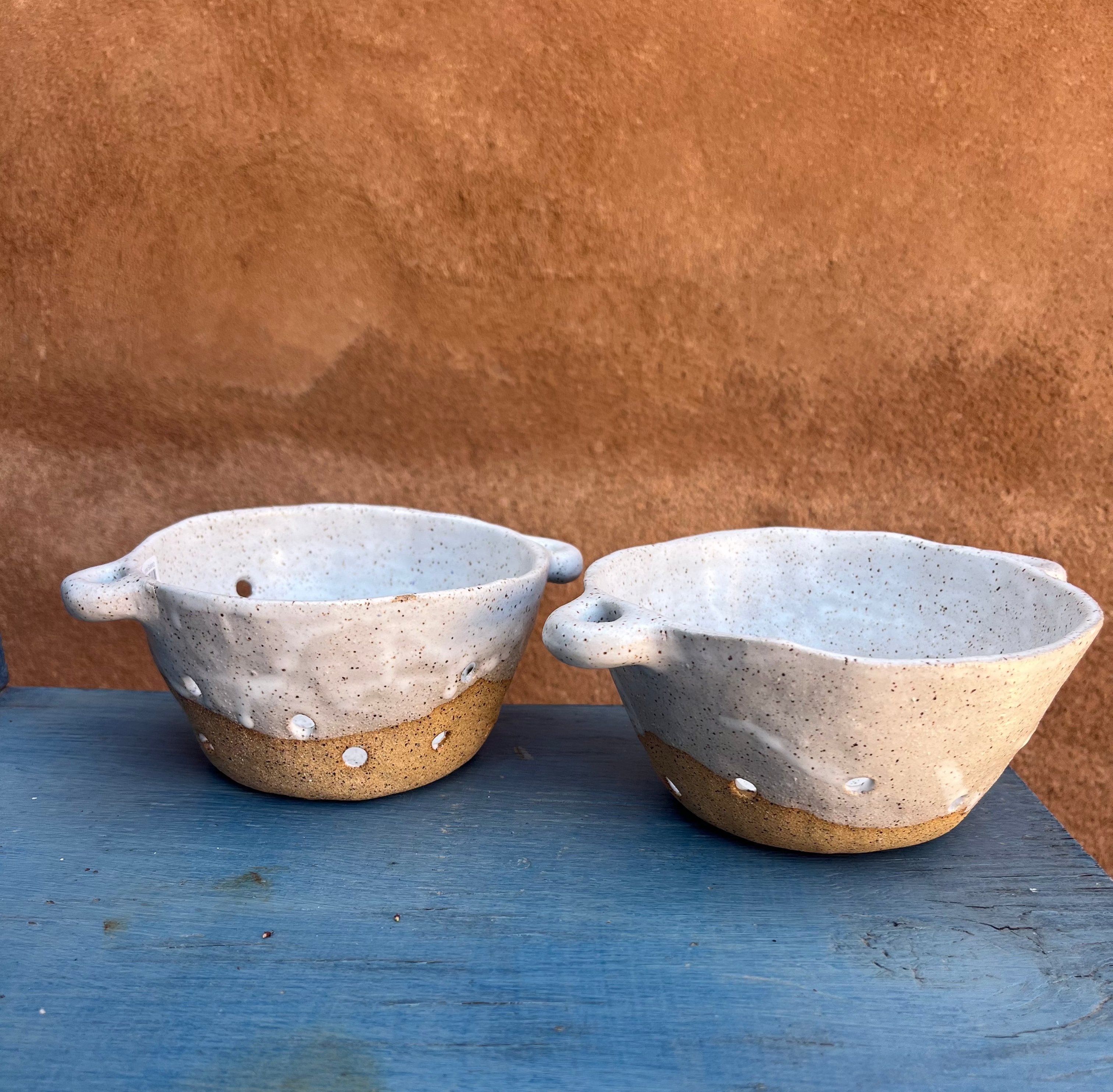 Off White Speckled - Colander strainer