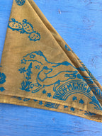 Hand-dyed bandana - yellow ~ New Mexico