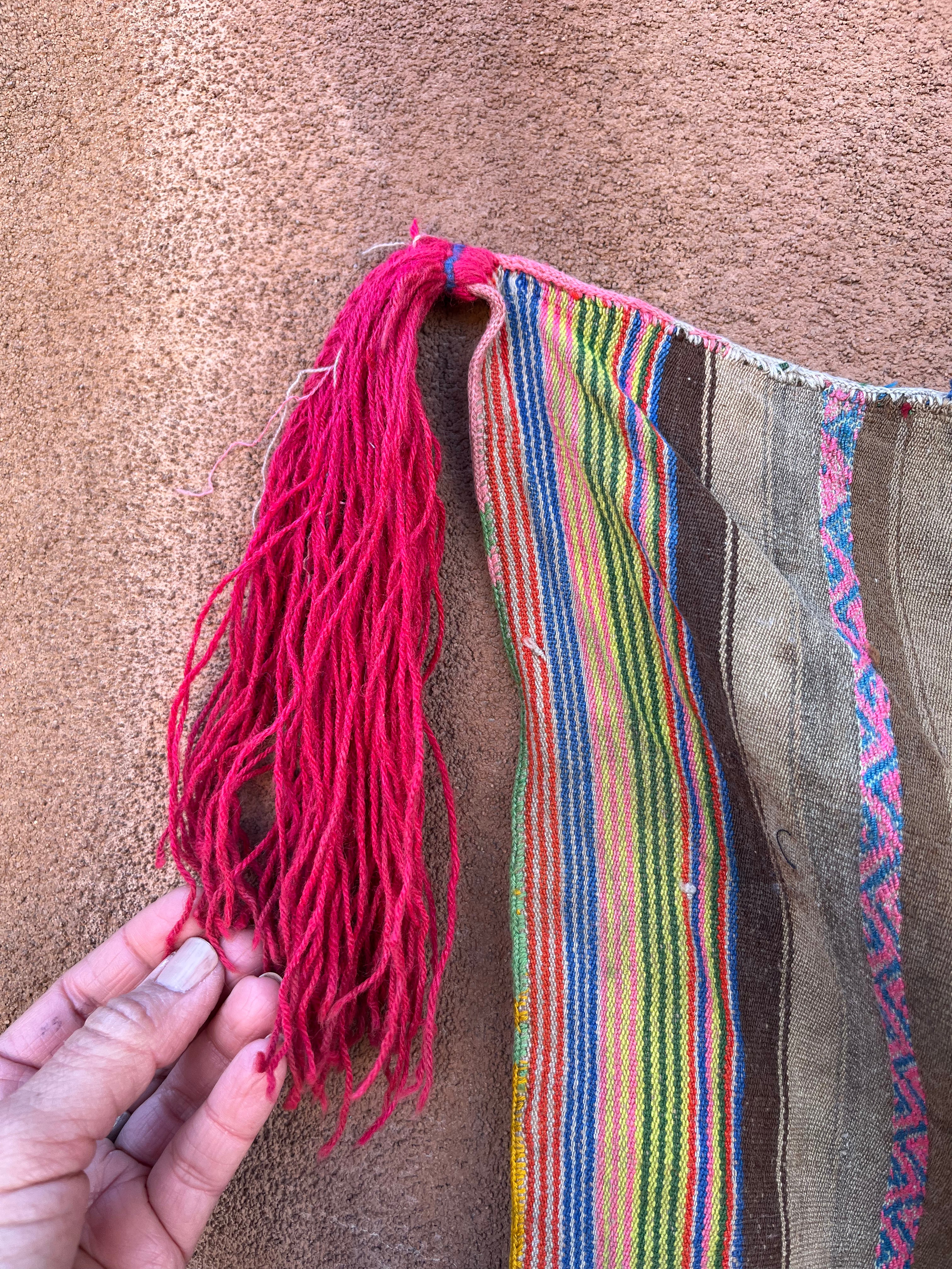 Cusco Peru ~ woven textile ~ with tassels