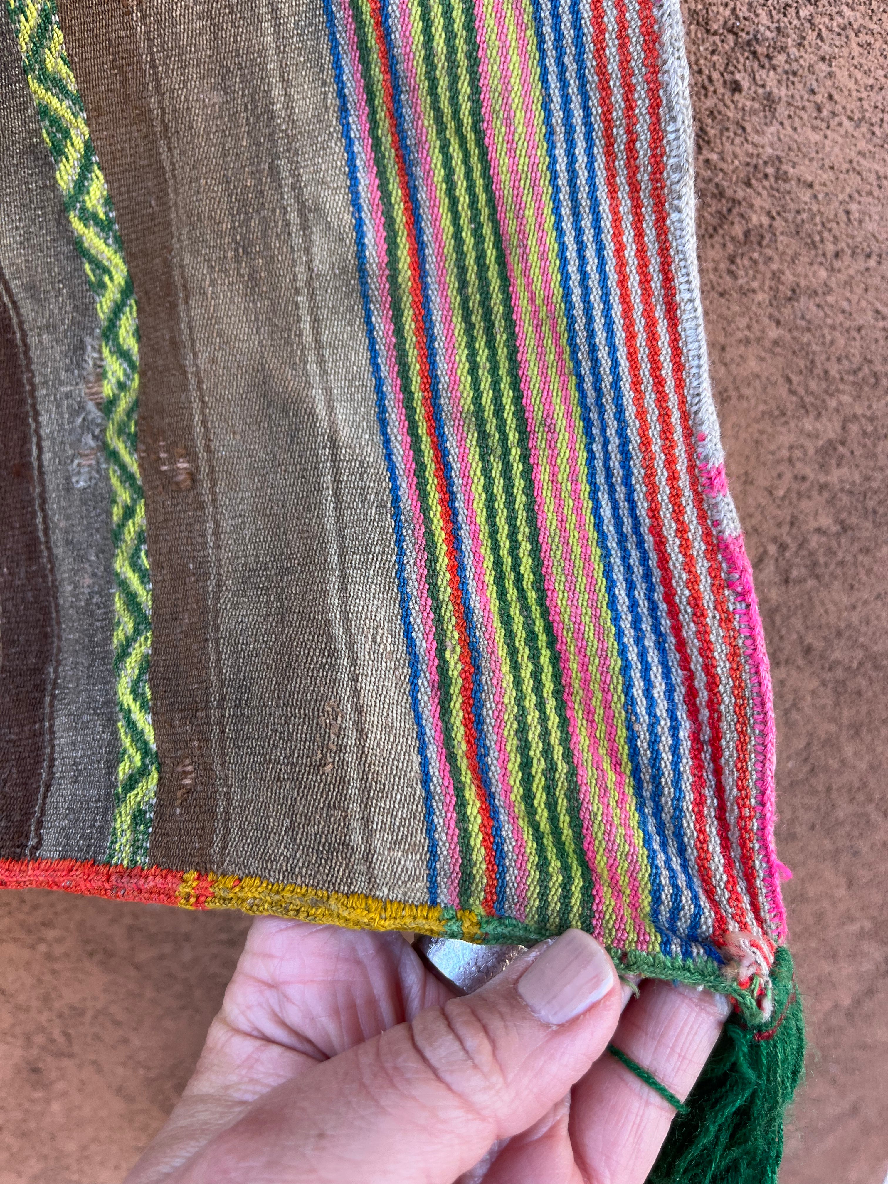 Cusco Peru ~ woven textile ~ with tassels