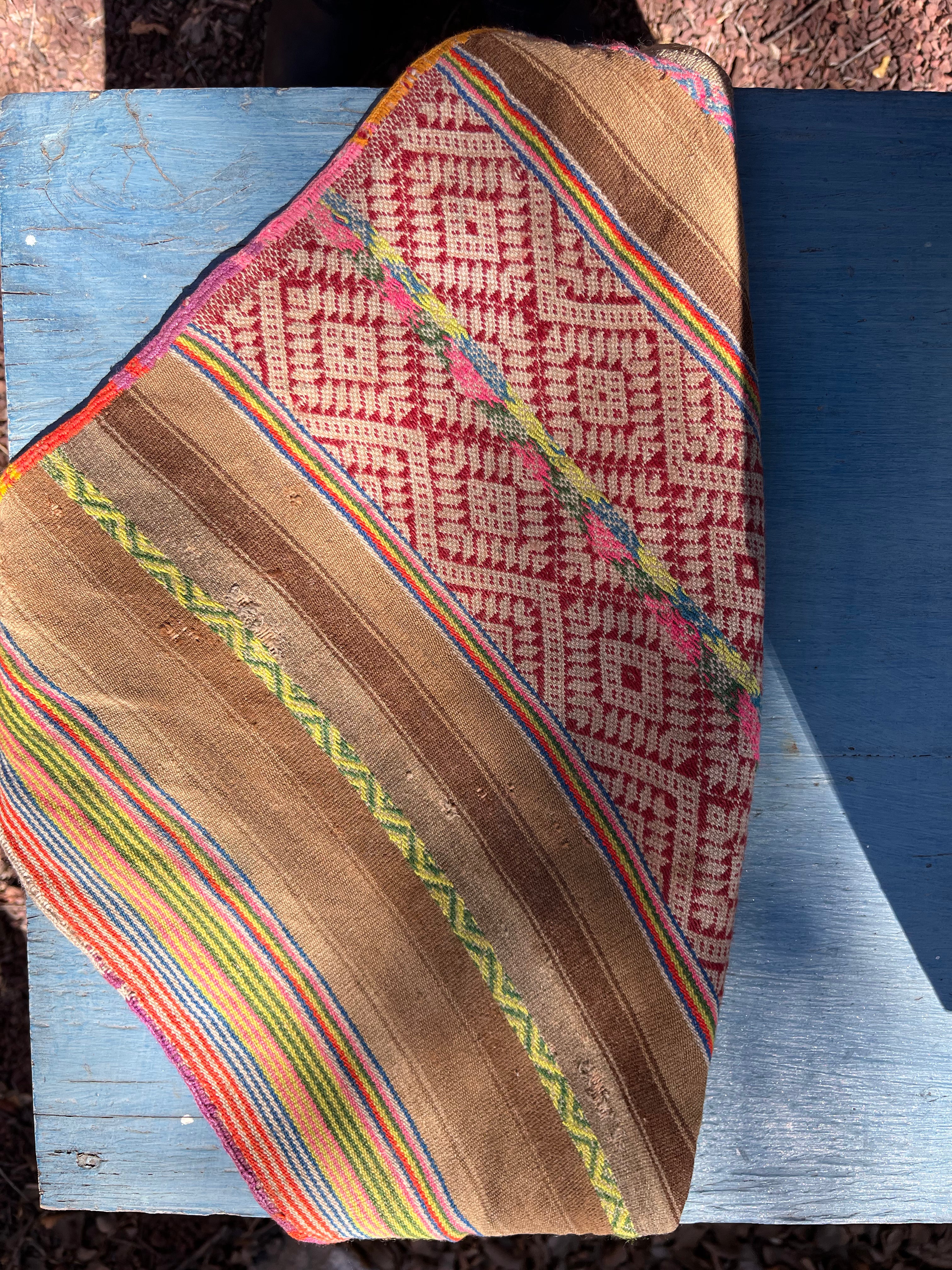 Cusco Peru ~ woven textile ~ with tassels