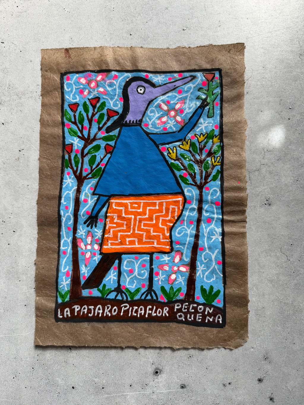 Painting by Lastenia Canayo - La Pajaro Picalor