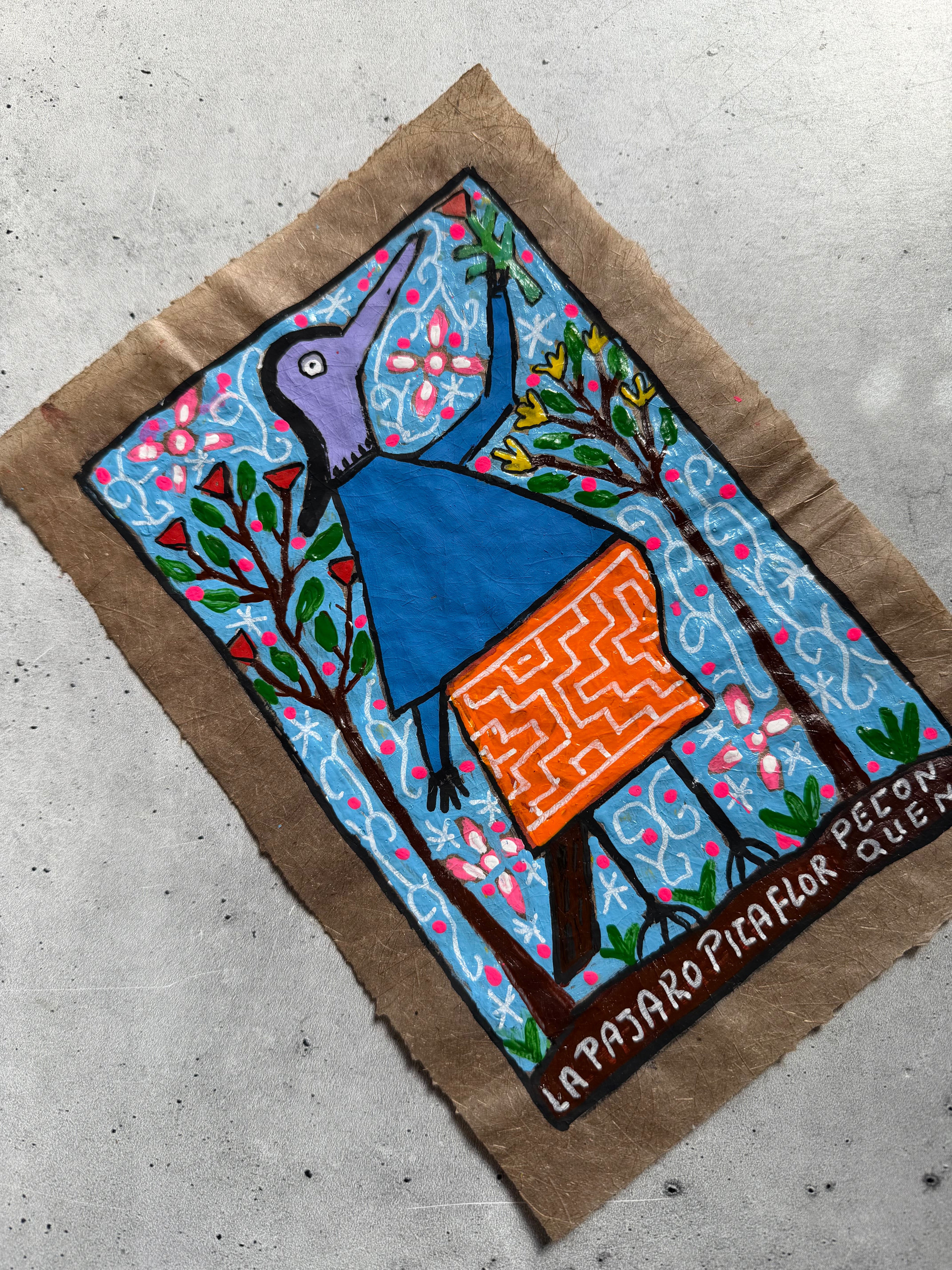 Painting by Lastenia Canayo - La Pajaro Picalor