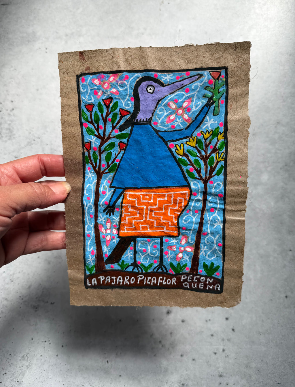 Painting by Lastenia Canayo - La Pajaro Picalor