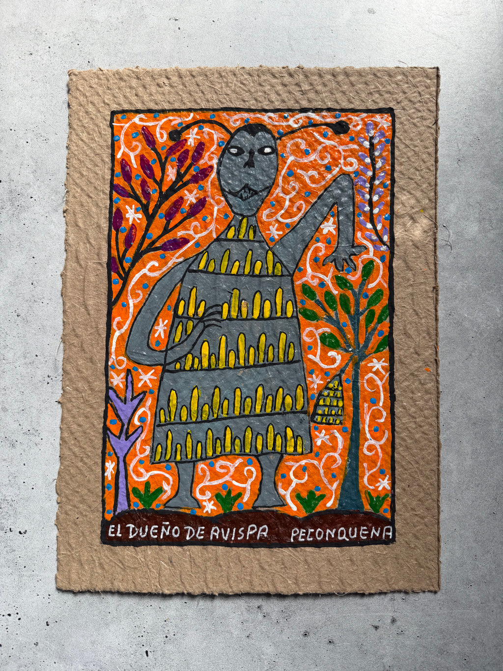 Painting by Lastenia Canayo - El Dueño de Avispa