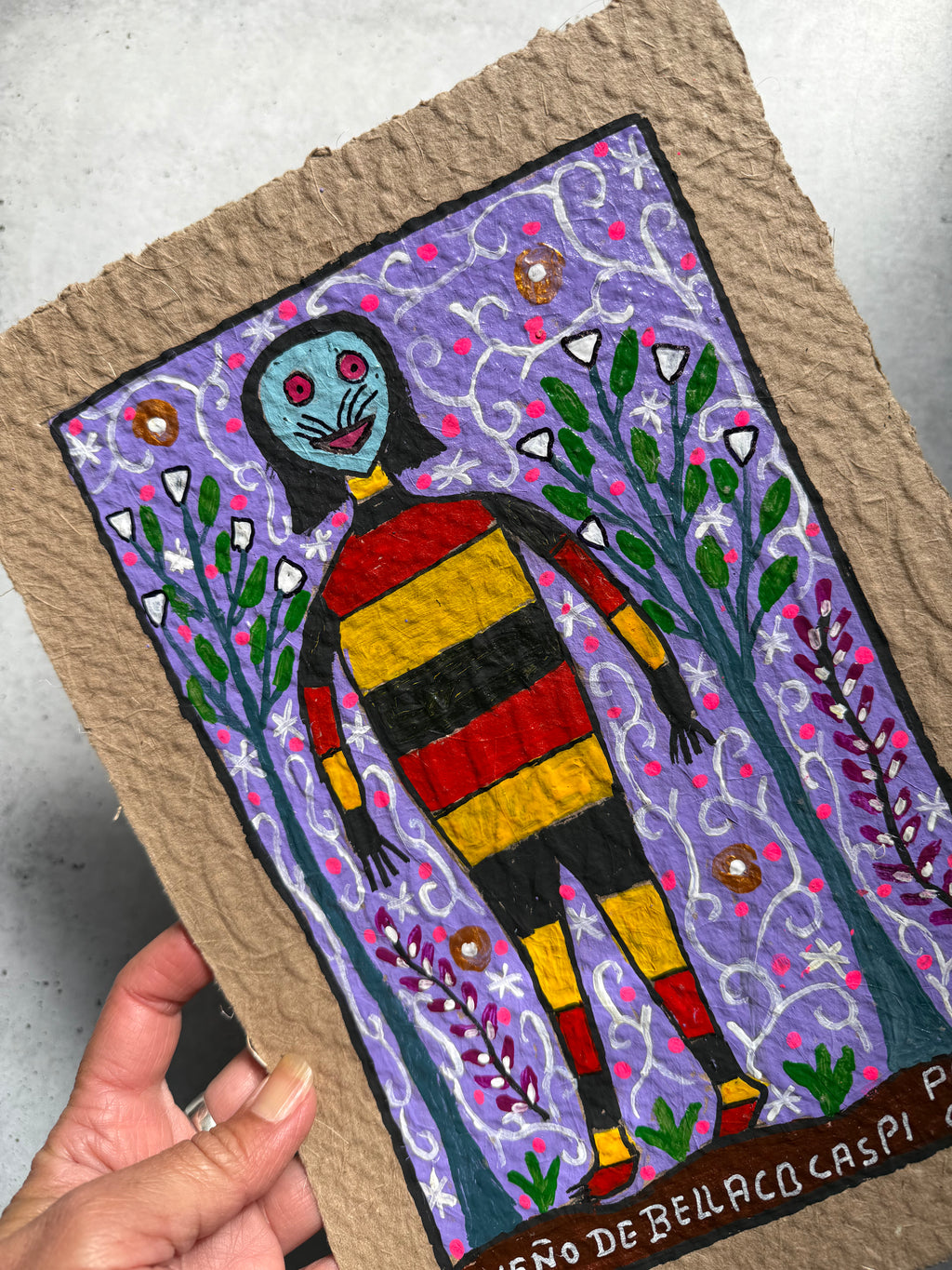 Painting by Lastenia Canayo - El Dueño de Bellaco Caspi