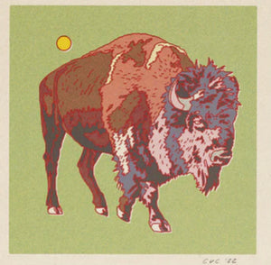 Bison ~ Buffalo 12 x 12 print