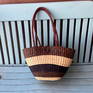 Shoulder Basket  - Handwoven Peruvian Basket