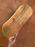 Cutting board with handle - Kingman turquoise