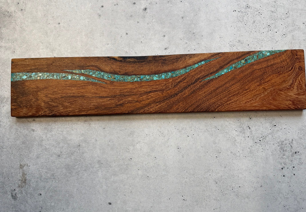 Magnetic Knife block ~ Kingman and peruvian turquoise