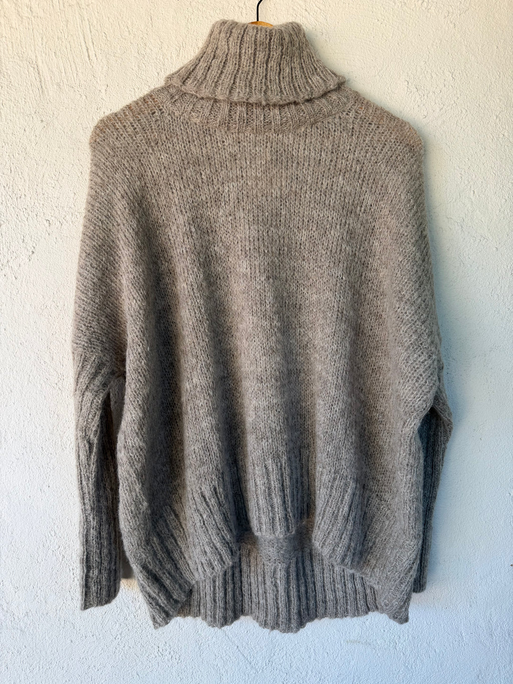 Cape neck sweater - Natural - Large