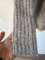 Cape neck sweater - Natural - Large