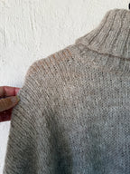 Cape neck sweater - Natural - Large