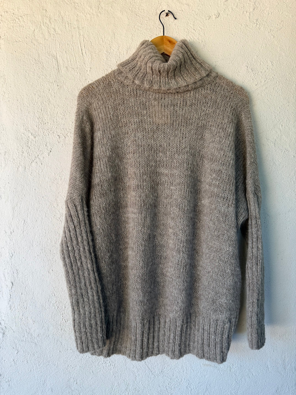 Cape neck sweater - Natural - Large
