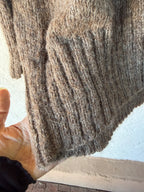 Cape Neck Sweater - Grey - Large