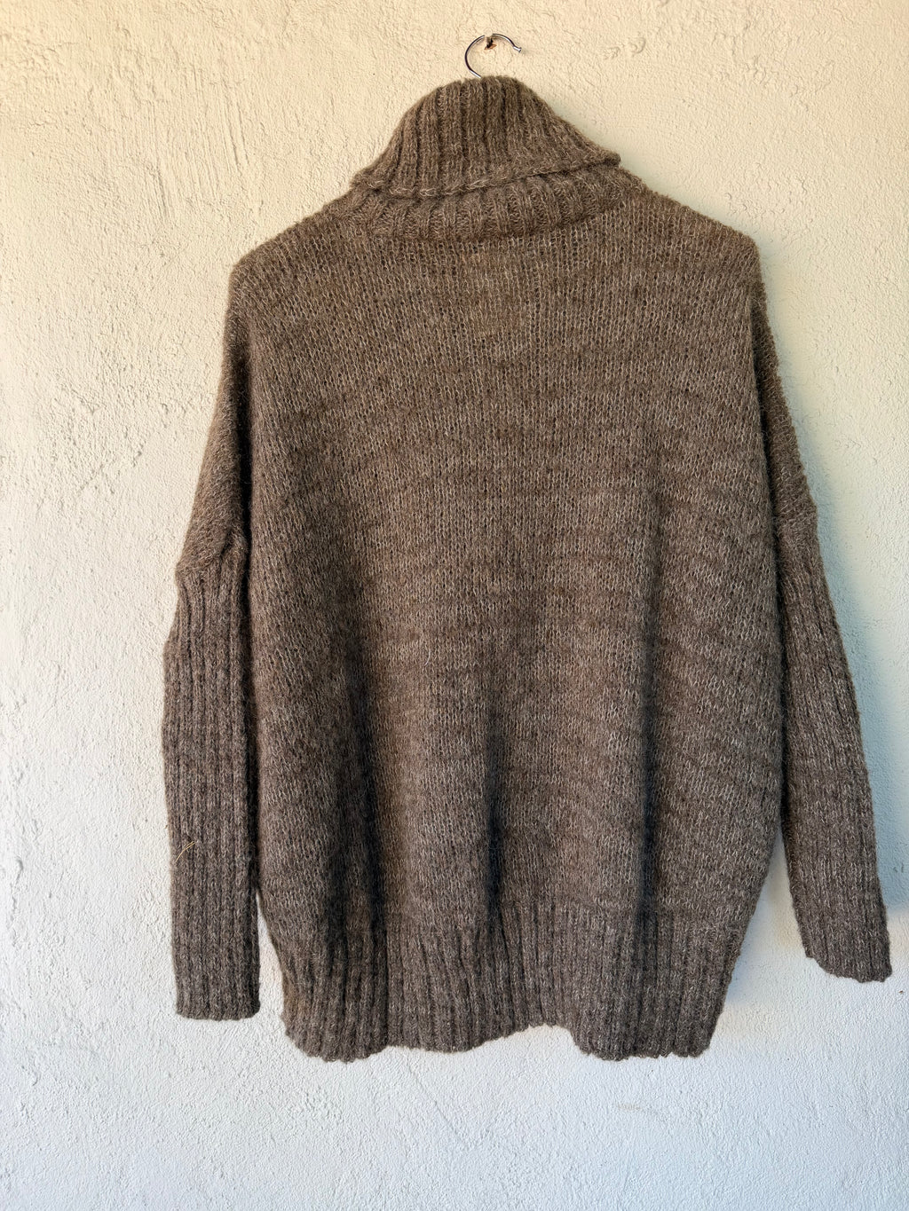 Cape Neck Sweater - Grey - Large